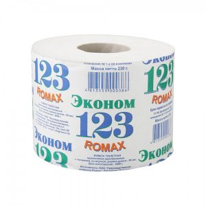 Бумага туалетная ЭКОНОМ-123 со втулкой