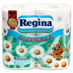 Бумага туалетная Regina Ромашка 4 шт