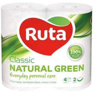 Бумага туалетная Ruta Classic зеленая