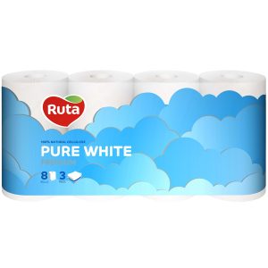 Бумага туалетная Ruta Pure White 8 шт