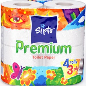 Бумага туалетная Sipto Premium 4 штуки