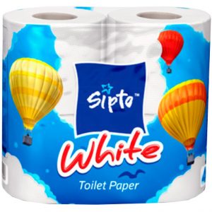 Бумага туалетная Sipto White 4 шт