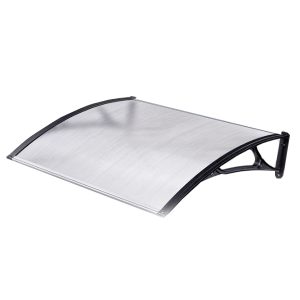 Козырек из поликарбоната с пластиковой рамой 5