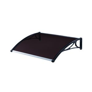 Козырек из поликарбоната с пластиковой рамой 5