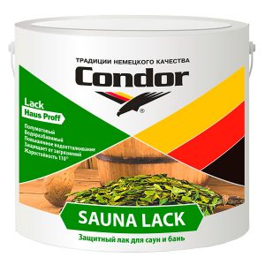 Лак акриловый Condor Sauna Lack 2