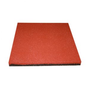 Плитка резиновая 500x500x40 мм красная