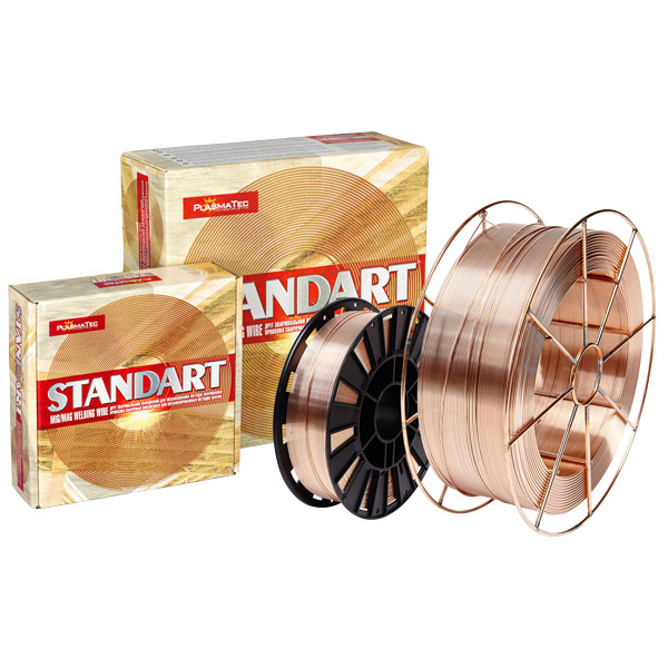 Проволока сварочная омеднённая PlasmaTec Standard СВ08Г2С 0 Проволока сварочная омеднённая PlasmaTec Standard СВ08Г2С 0