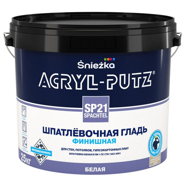 Шпатлевка Sniezka Acryl Putz SP 21 25 кг