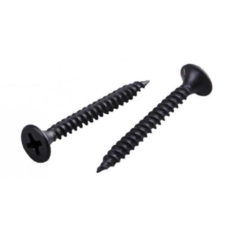 Шуруп по гипсокартону с крупной резьбой оксидированный Шуруп по гипсокартону с крупной резьбой оксидированный