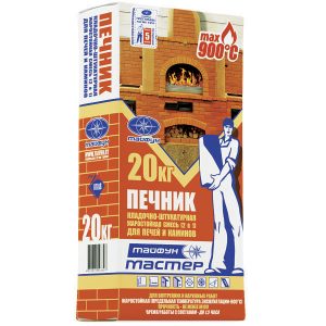 Смесь кладочно-штукатурная Тайфун Мастер Печник