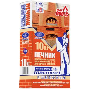 Смесь кладочно-штукатурная Тайфун Мастер Печник для печей и каминов