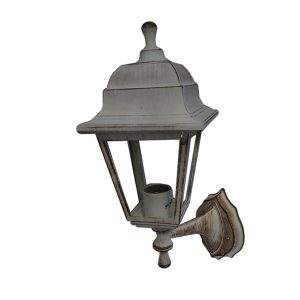 Светильник садовый ЛЕДА белый под медь