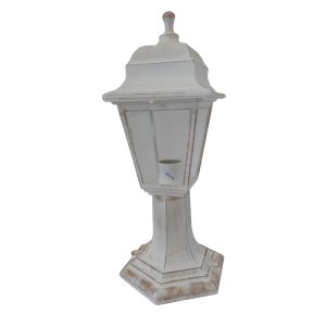 Светильник садовый ОСКАР белый под медь