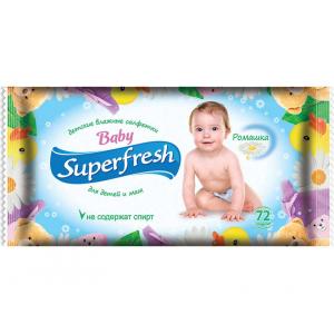 Влажные салфетки SUPER FRESH для детей и мам 72