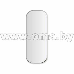 Зеркало фигурное со шлифованной кромкой 8с-А/130 1000х400 мм