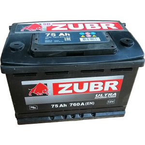 Аккумулятор Zubr Ultra 75Аh R+760А(EN)
