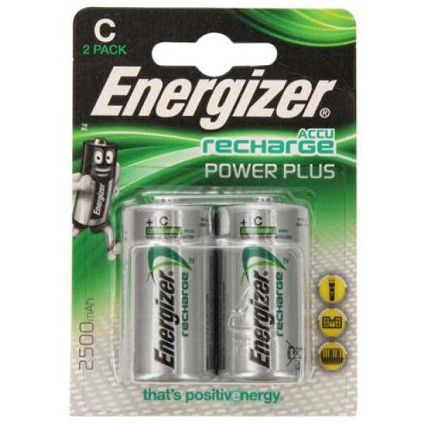 Аккумуляторы Energizer Rech Power Plus C 2500mAh 2 шт.