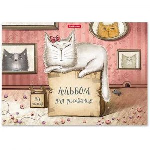 Альбом д/рисов. А4 20л Cat & Box