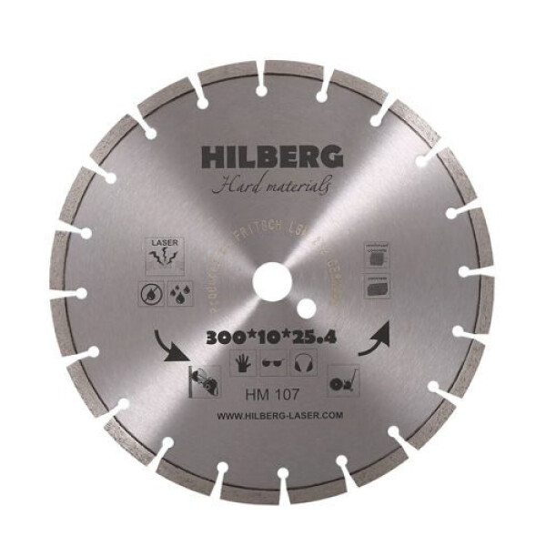 Алмазный диск Hilberg HM107 300*25 Алмазный диск Hilberg HM107 300*25