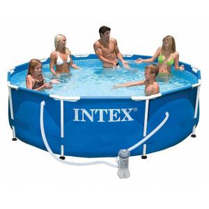 Бассейн каркасный  Intex METAL FRAME арт.28202 с фильтр-насосом 1250 л.ч