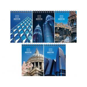 Блокнот А6 60л на гребне Путешествия. Architecture арт. Б6к60гр_25981