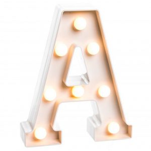 Буква декоративная LED A ART15633 с подсветкой