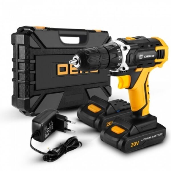 Дрель-шуруповерт Deko DKCD20FU-Li SET 63-2 (063-4093) Дрель-шуруповерт Deko DKCD20FU-Li SET 63-2 (063-4093)