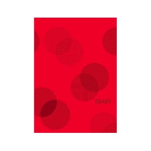 Ежедневник недат. ДИАРИ Круги на красном А5