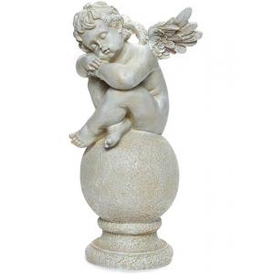 Фигура садовая Ангел на шаре 23