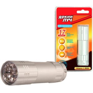 Фонарь ручной алюминиевый 9LED 3xAAA L-903B ЯРКИЙ ЛУЧ