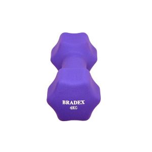 Гантель неопреновая BRADEX SF 0544 4 кг (фиолетовый)