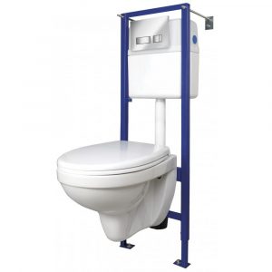 Инсталляция VECTOR с подвесным унитазом DELFI Cersanit арт. S-SET-DEL/Vec/TPL/Mo-Cm-w