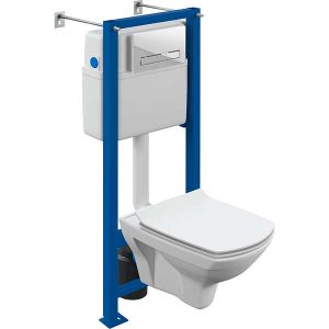 Инсталляция VECTOR с подвесным унитазом CARINA CO DPL EO slim кнопка BLICK Cersanit арт. S-SET-CARC/Vec/S-DL/WG