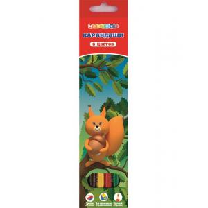 Карандаши 6цв ЦВЕТИК