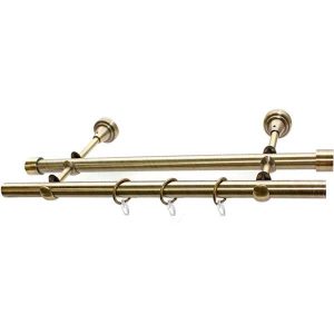 Карниз металлический DECORULE ЛОНДОН DR_К_Л-240_16/2Р/5 золото антик