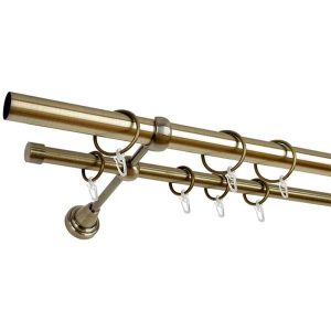 Карниз металлический DECORULE МИЛАН DR_К_М-240_25/2P/5 золото антик