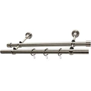 Карниз металлический DECORULE НЬЮ-ЙОРК DR_К_Н-200_16/2P/6 хром матовый