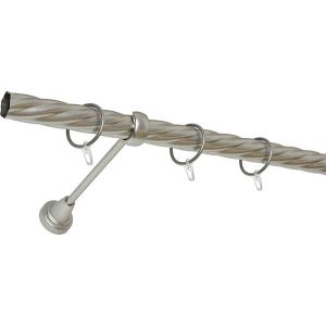 Карниз металлический DECORULE ПАРИЖ DR_К_П-240_25/1P/6 хром матовый