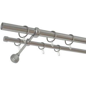 Карниз металлический DECORULE СИДНЕЙ DR_К_С-200_25/2P/6 хром матовый