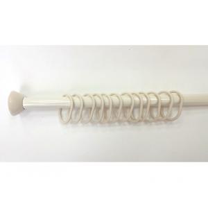 Карниз металлический с кольцами 115-220 см бежевый (арт. D-05809) PRIMANOVA