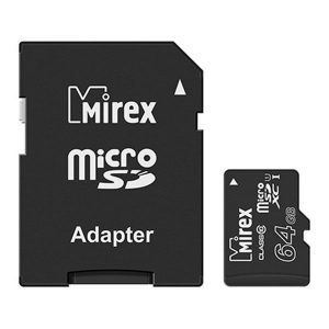 Карта памяти Mirex microSDXC 64GB (13613-AD10SD64)