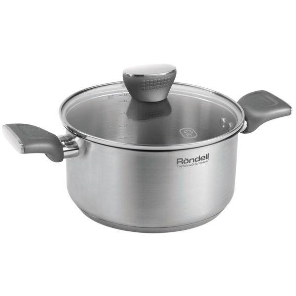 Кастрюля с крышкой RONDЕLL Escurion Grey RDS-1193 Кастрюля с крышкой RONDЕLL Escurion Grey RDS-1193