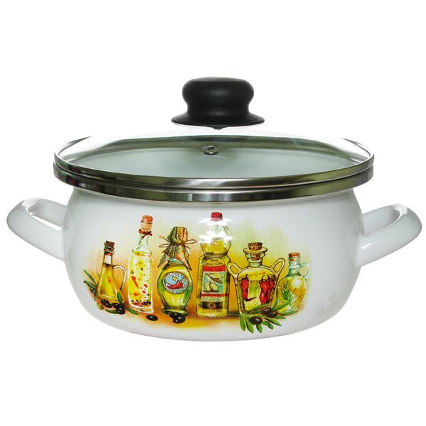 кастрюля сантэкс 1-223011. кастрюли специи. ковш эмалированный бежевый. миска metrot ретро 3500 (2,4л). набор посуды квадро.