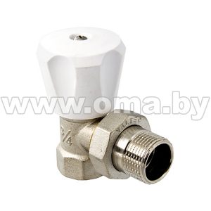 Клапан ручной угловой 1/2 (компактный) VT.007.LN.04