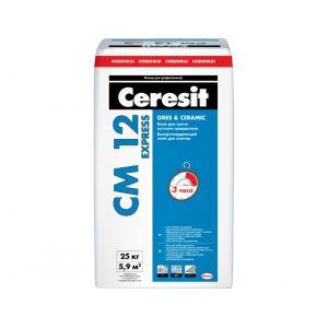Клей для плитки Ceresit CM 12 Express 25 кг