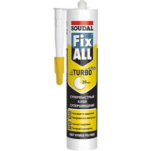 Клей-герметик гибридный Soudal Fix All Turbo белый 290 мл