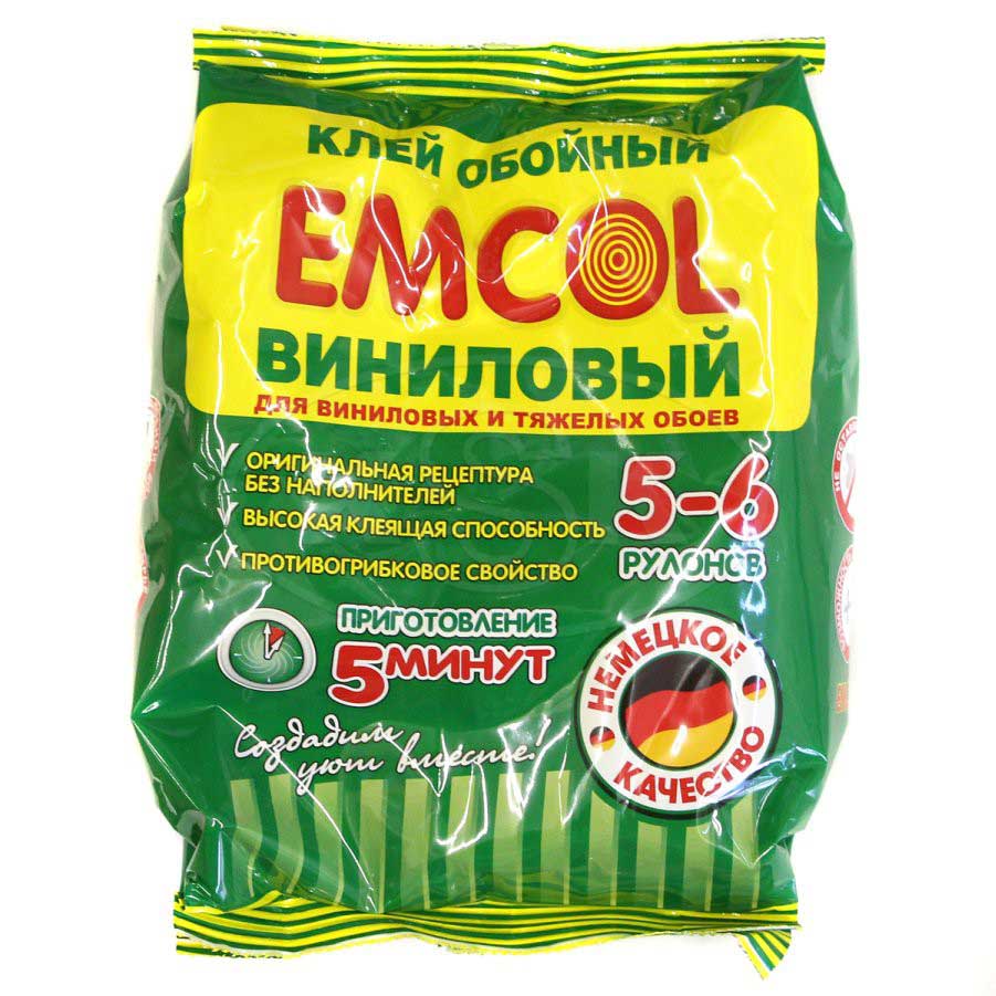 Клей обойный EMCOL Виниловый для виниловых и тяжелых бум обоев Клей обойный EMCOL Виниловый для виниловых и тяжелых бум обоев