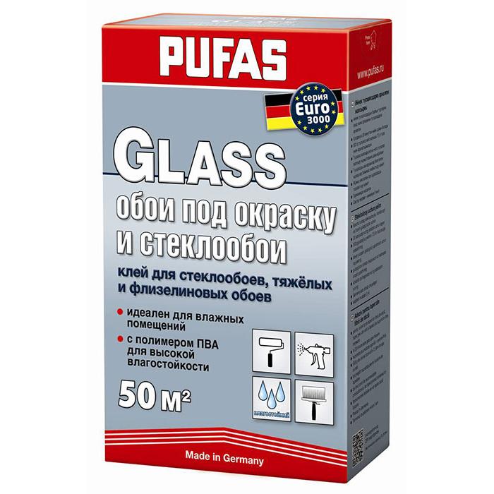 Клей обойный PUFAS GLASS д/стеклообоев и флиз обоев EURO 3000 500 г Клей обойный PUFAS GLASS д/стеклообоев и флиз обоев EURO 3000 500 г