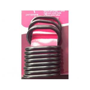 Кольца для штор 12 шт черные (арт. M-05406) PRIMANOVA