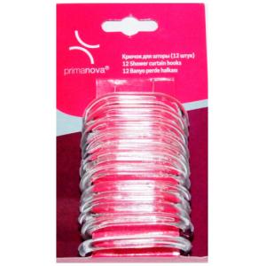 Кольца для штор 12 шт прозрачные (арт. M-05416) PRIMANOVA